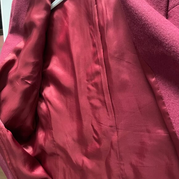 Womens Talbots 100 % camel hair Blazer red made in Italy size 18 - Picture 5 of 9